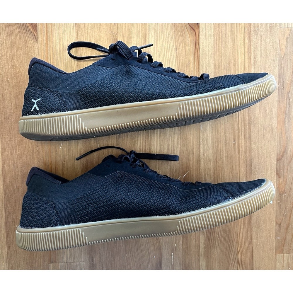 Flux Footwear Adapt Trainer Black Gum Mens Size 11 Athletic Knit Shoes Sneakers